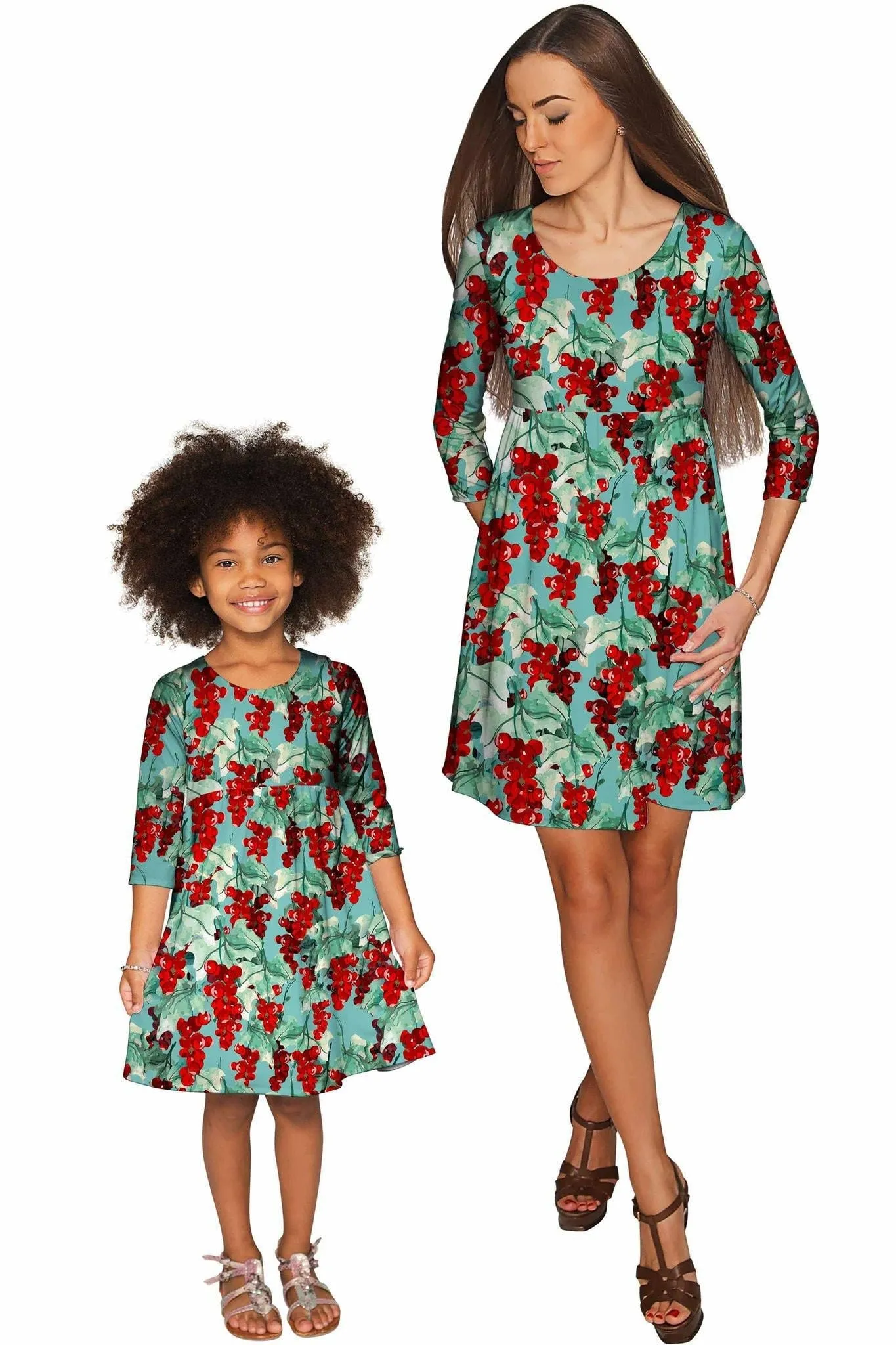 Toscana Gloria Empire Waist Mother Daughter Dress