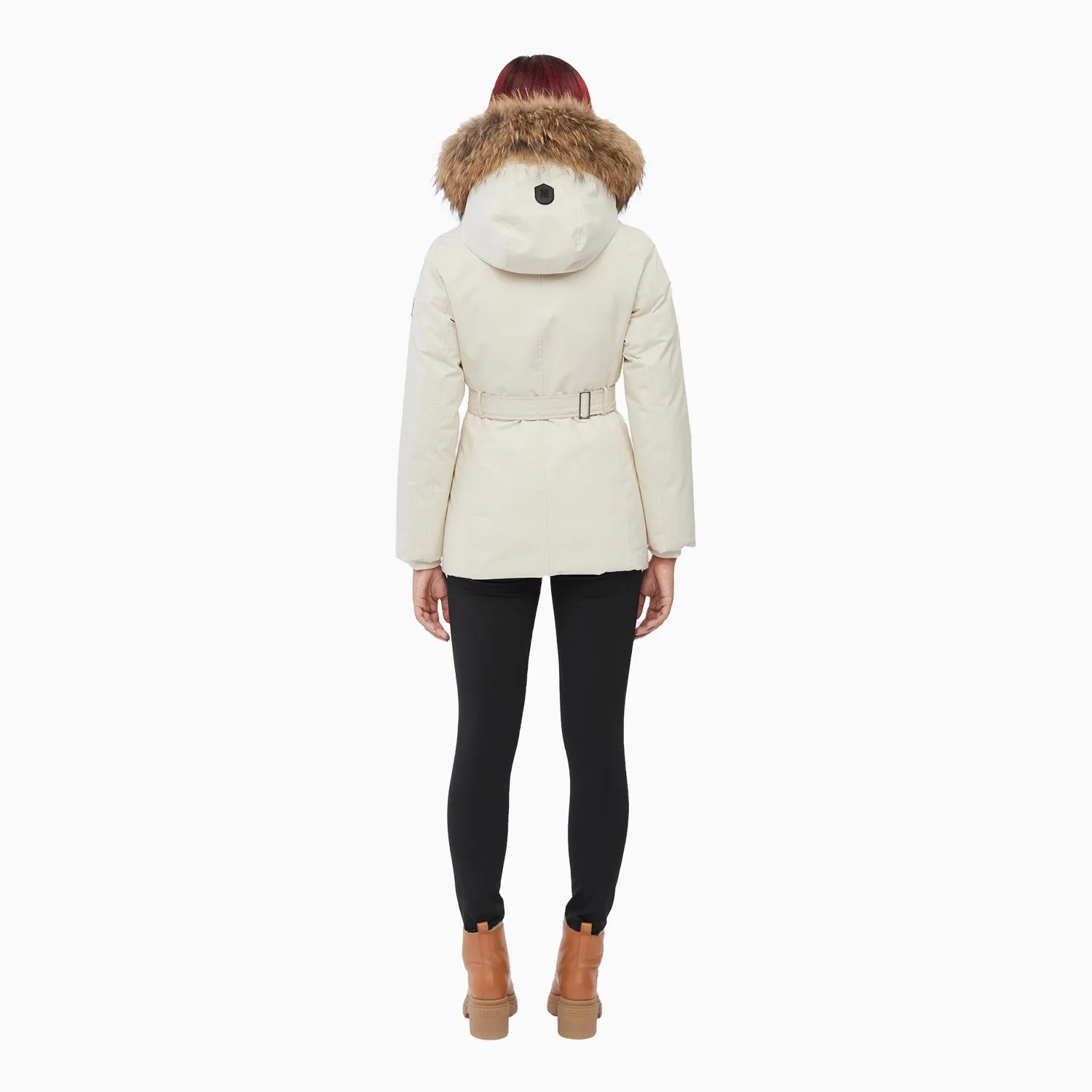 Women's JENI 2-in-1 Down Parka with Removable Bib And Natural Fur Jacket