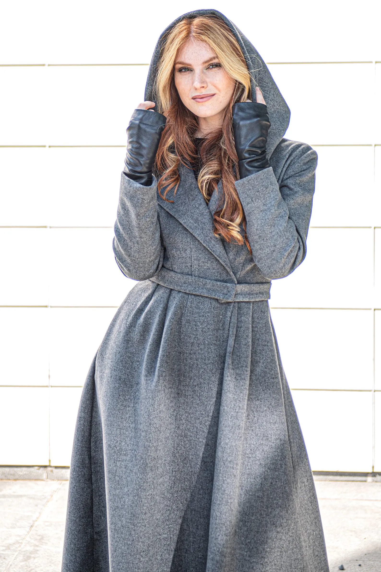 Wool Hooded Coat